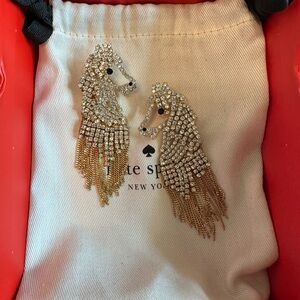 Kate Spade Chandlier Horse Earrings w/ BOX and DUST BAG